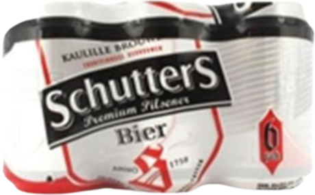 Schutters sixpack met blikjes van 33cl