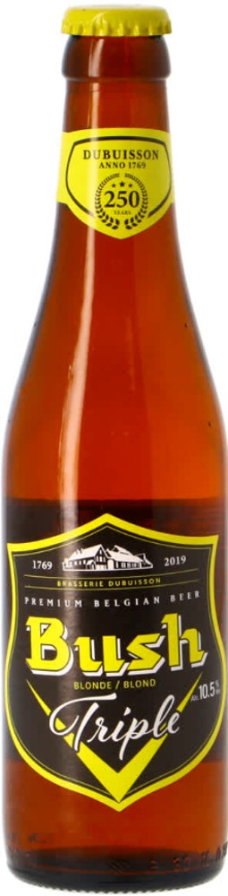 Bush Dubuisson Blonde Tripel flesje van 33cl 