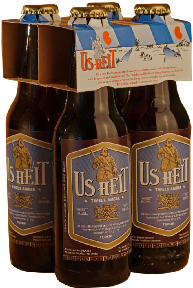 Us Heit Twels Amber set met 4 flesjes van 30cl