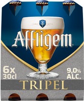 Affligem Tripel sixpack met 6 flesjes van 0,30 liter