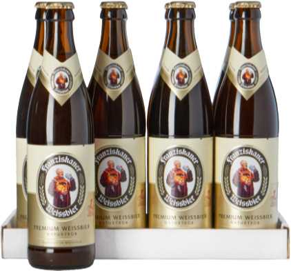 Franziskaner weissbier tray met 8 flessen van 50cl