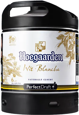 Hoegaarden Witbier perfect draft fust van 6 liter