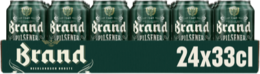 Brand pils tray met 24 blikjes van 33cl