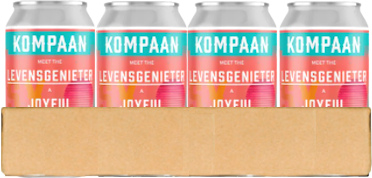 Kompaan Levensgenieter tray met 12 blikjes van 33cl