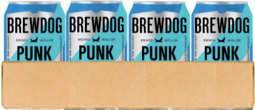 BrewDog Punk IPA tray met 12 blikjes van 33cl