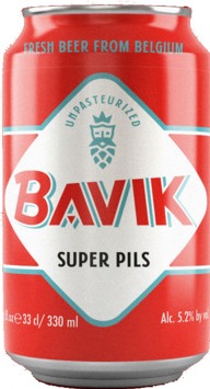 Bavik Super Pils blikje van 33cl