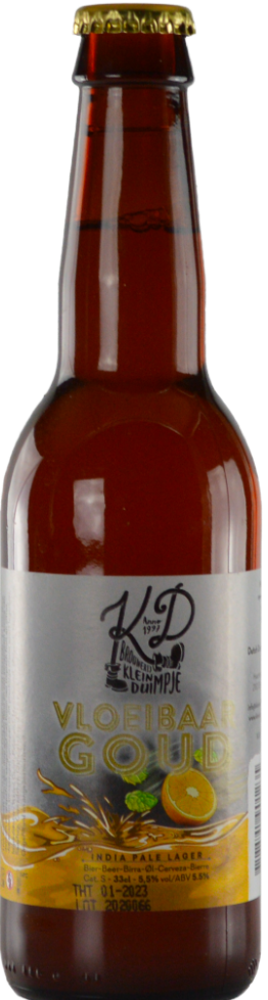 Klein Duimpje Vloeibaar Goud flesje van 33cl