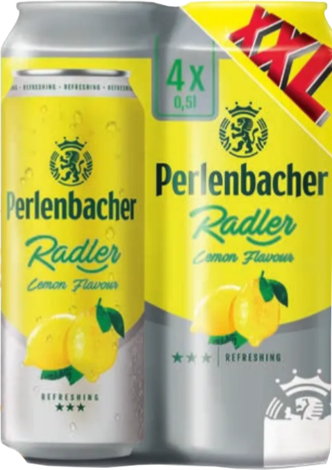 Perlenbacher Radler set van 4 blikken van 0,50 liter