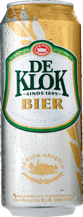 de klok blik á 0,50 liter