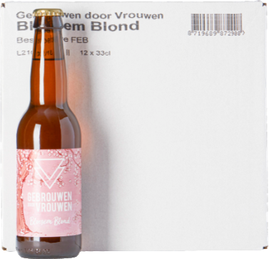 Bloesem Blond doos met 12 flesjes van 33cl