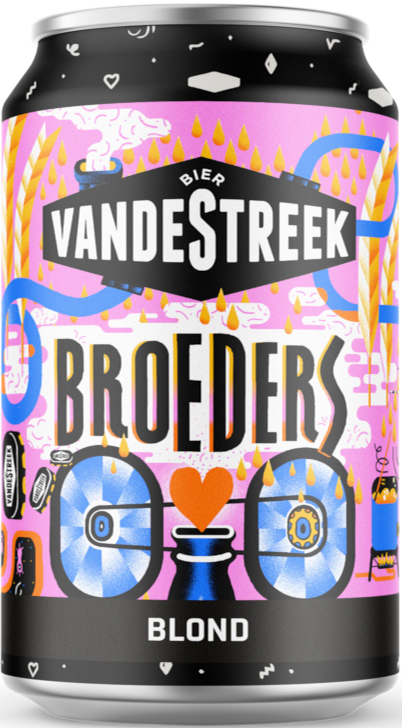 Vandestreek Broeder Blond blikje van 33cl