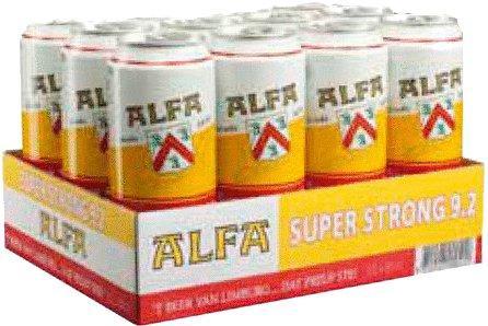Alfa extra stong tray 12 blikken 0,5ml