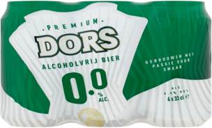 Dors 0.0% sixpack met blikjes van 33cl