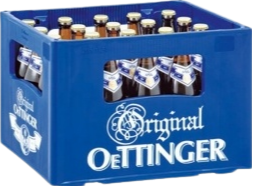 Oettinger pils krat met 24 flesjes van 33cl