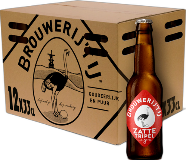 Brouwerij 't IJ Zatte doos met 12 flesjes van 33cl