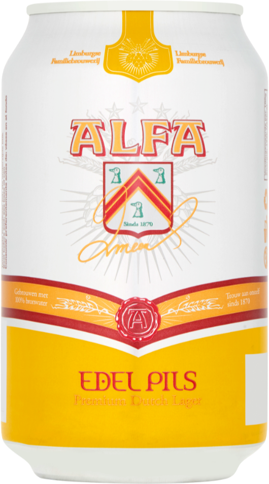 Alfa Edel Pils Blik blikje 33cl