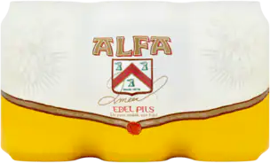 Alfa edel pils sixpack 33cl blikjes