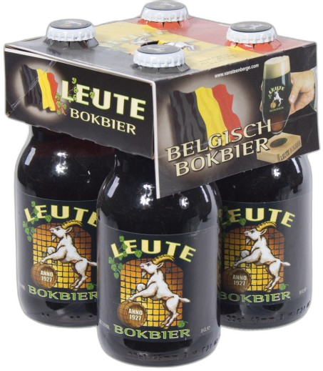 Leute bokbier 4pack met flesjes van 33cl