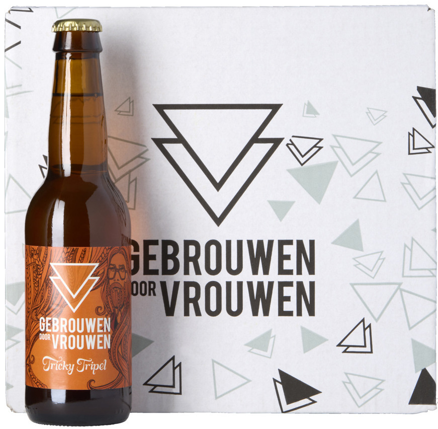 Gebrouwen door Vrouwen Tricky Tripel doos met 12 flesjes van 33cl