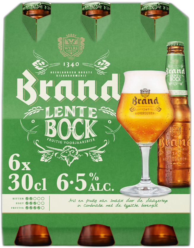 Brand Lentebock set van 6 flesjes á 0,30 liter