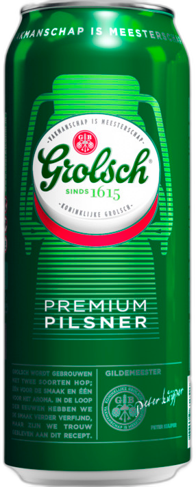 Grolsch halve liter blik