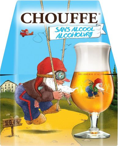 Chouffe Alcoholvrij 4pack met flesjes van 33cl