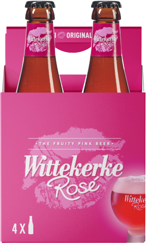 Wittekerke Rosebier 4pack met flesjes van 25cl
