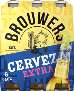Brouwers Cerveza Extra sixpack met flesjes van 33cl