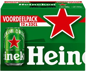Heineken Pilsener koffertje met 12 blikjes van 33cl 