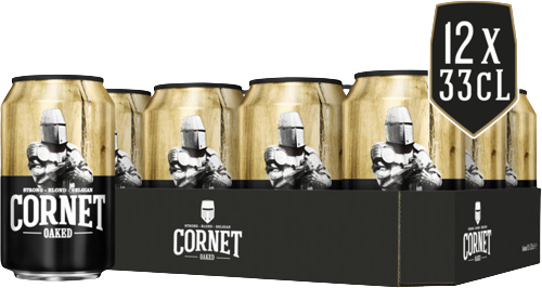 Cornet Oaked tray met 12 blikjes van 33cl