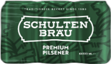 Schultenbrau Pilsener sixpack met blikjes van 33cl