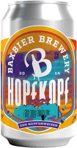 Baxbier Hopfkopf blikje van 33cl