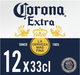 Corona Extra doos met 12 flesjes van 33cl