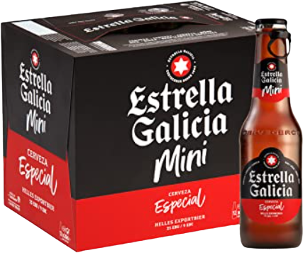 Estrella Galicia Especial doos met 12 flesjes van 200ml