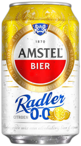 amstel radler 0.0% blikje van 33cl