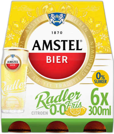 Am­stel Rad­ler 0.0% fris 6x30cl