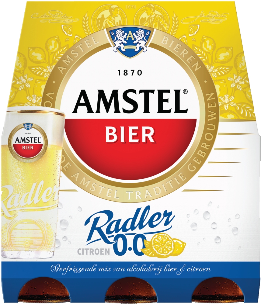Amstel Radler 0.0% set van 6 flesjes á 0,30 liter