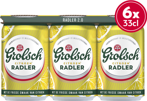 Grolsch Radler Citroen set van 6 blikjes 0,33 liter