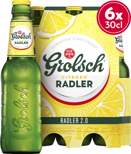 Grolsch Radler Citroen set van 6 flesjes á 0,30 liter