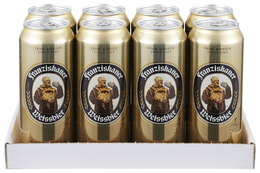 Franziskaner Weissbier set van 8 blikken á 0,50 liter