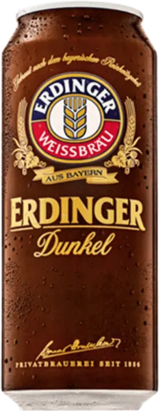 Erdinger Weissbier Dunkel blik van 50cl