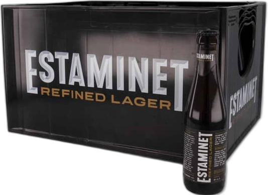 Estaminet bier krat met 24 flessen van 33cl