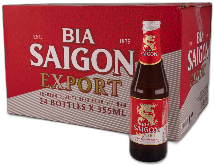 Saigon Export doos met 24 flesjes van 35,5cl