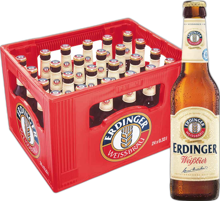 Erdinger Hefe Weisse krat 24x33cl