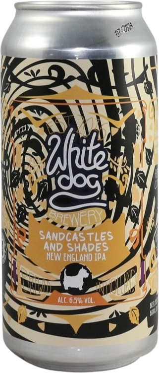 White Dog Sandcastles & Shades blik van 44cl