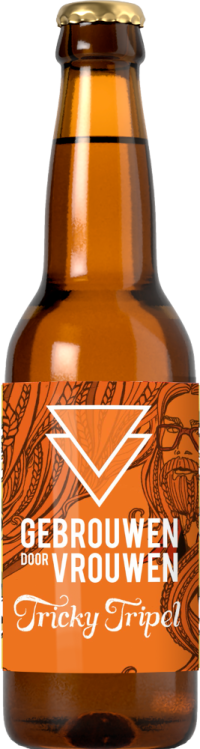 Gebrouwen door Vrouwen Tricky tripel fles van 33cl