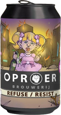 Oproer Refuse/Resist blik van 0,33 liter