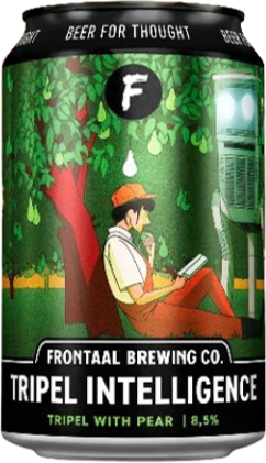 Frontaal Tripel Intelligence blikje van 33cl