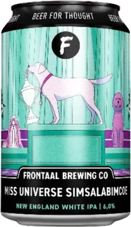 Frontaal Miss Universe Simsalabimcoe blikje van 33cl
