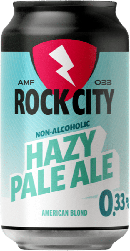 Rock City Hazy Pale Ale 0.33% blikje van 33cl